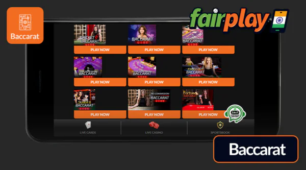 fairplay1 Baccarat Tables